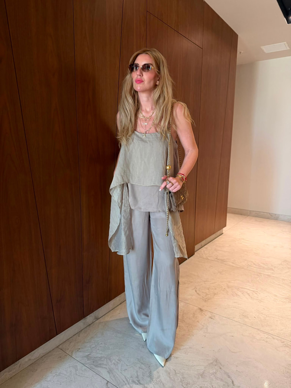 Askılı & Fular Geçişli , Premium Tencel , Vizon Takım