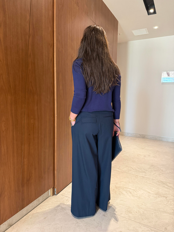Dilvin , Geniş Paça , Pileli , Lacivert , Premium Pantolon