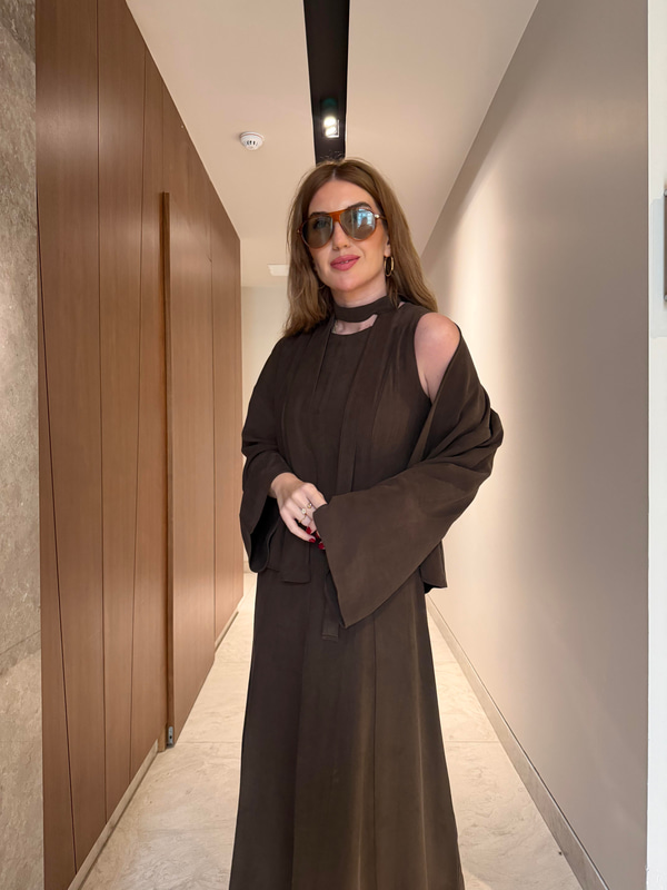 Elbise & Ceket , Acıkahve Tencel Takım