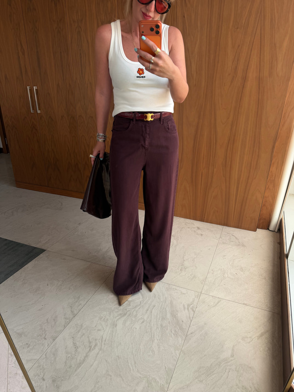 Mürdüm, Yumuşacık Tencel Jean Pantolon