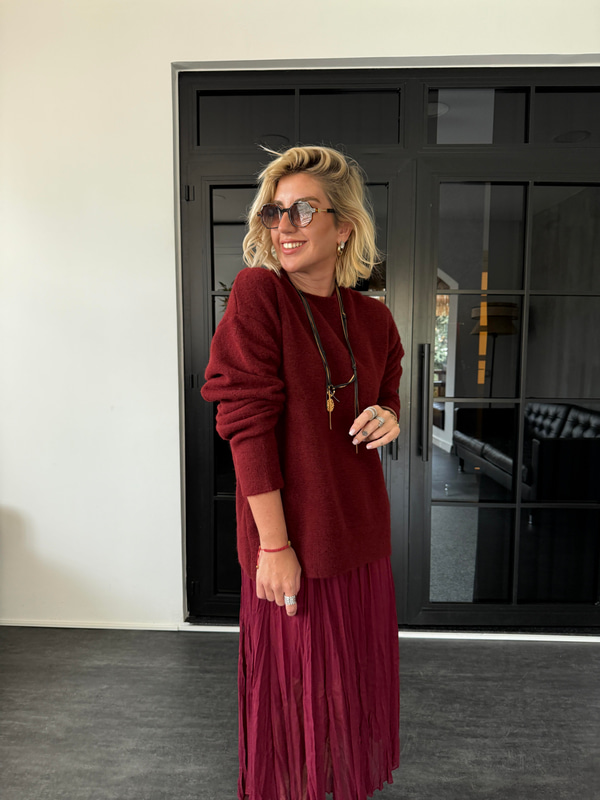 Yumuşacık , Bordo , Basic Triko