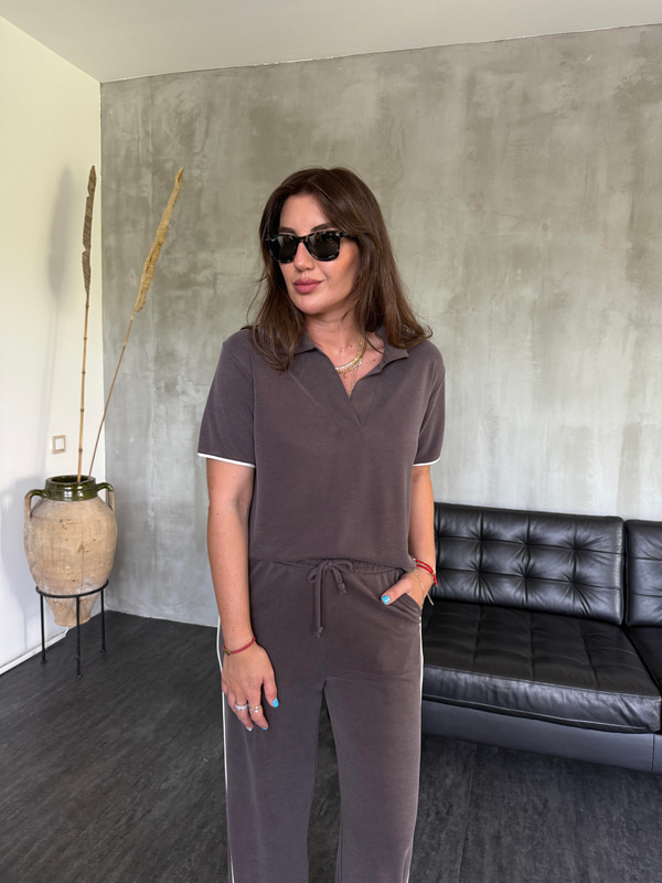 Orijinal Marka , Polo Yaka , Kahve , Modal Takım