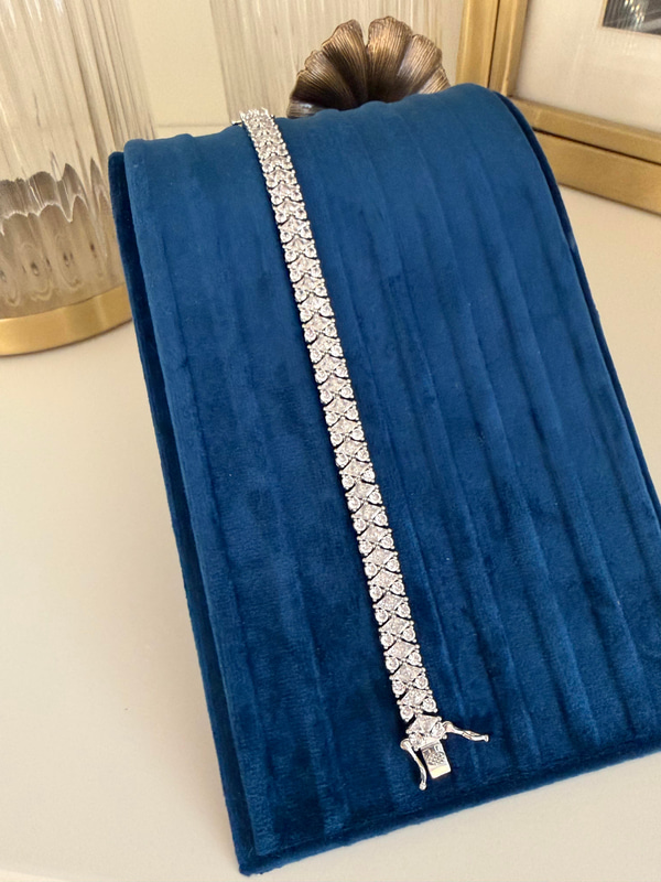 Balıksırtı Zirkon Taşlı, Premium Bileklik
