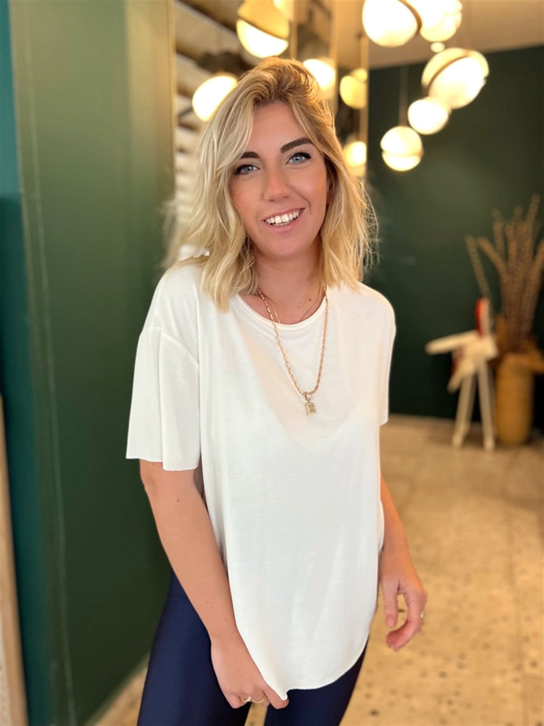 OYSHO Basic Beyaz T-Shirt