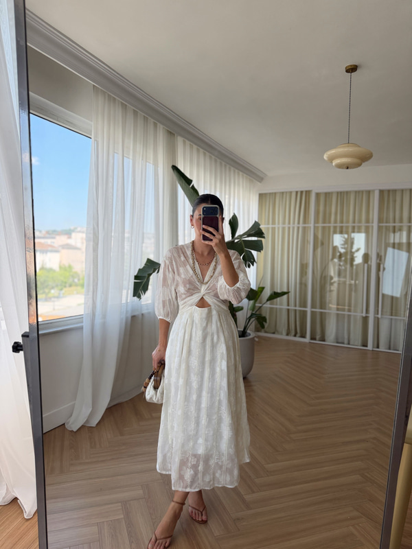 Amor Ekru Elbise