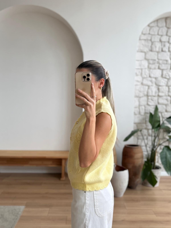 Ariana Sarı Yelek