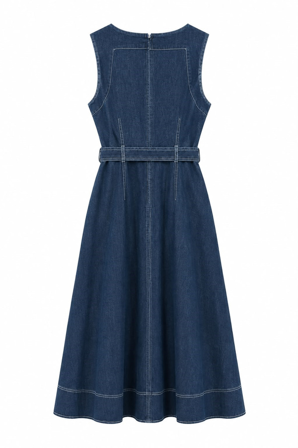 Aveline Denim Elbise