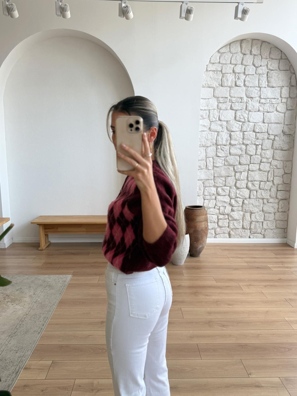 Beyaz İspanyol Paça Jean