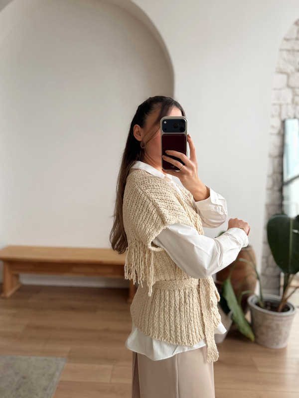 Boho Püsküllü Yelek