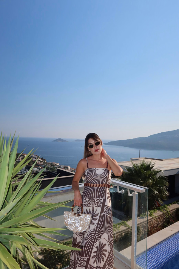 Boncuk Detaylı Bohem Elbise