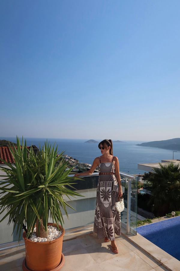 Boncuk Detaylı Bohem Elbise