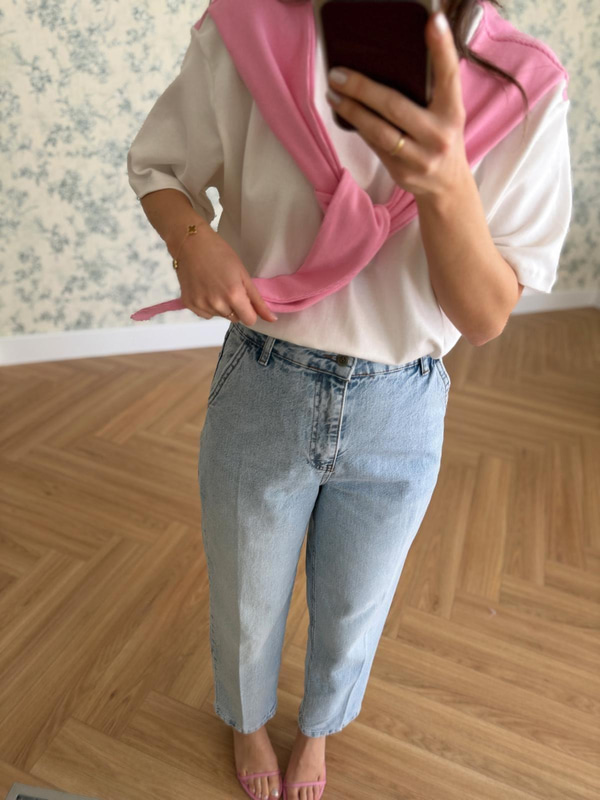 Buz Mavisi Skater Jean