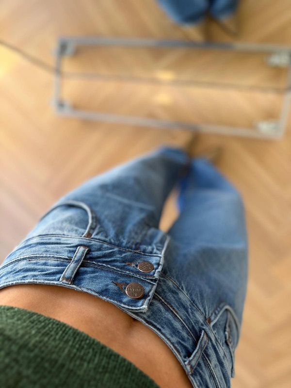 Çift Düğmeli Jean 