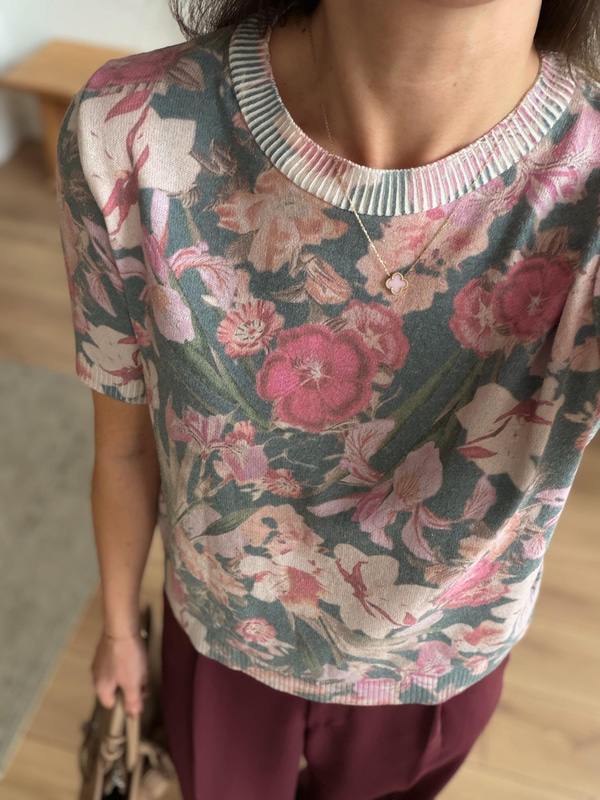 Emily Floral Desen Triko