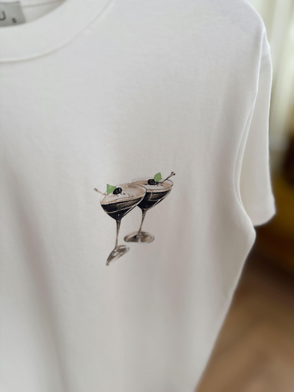 Espresso Baskılı  Basic Tshirt