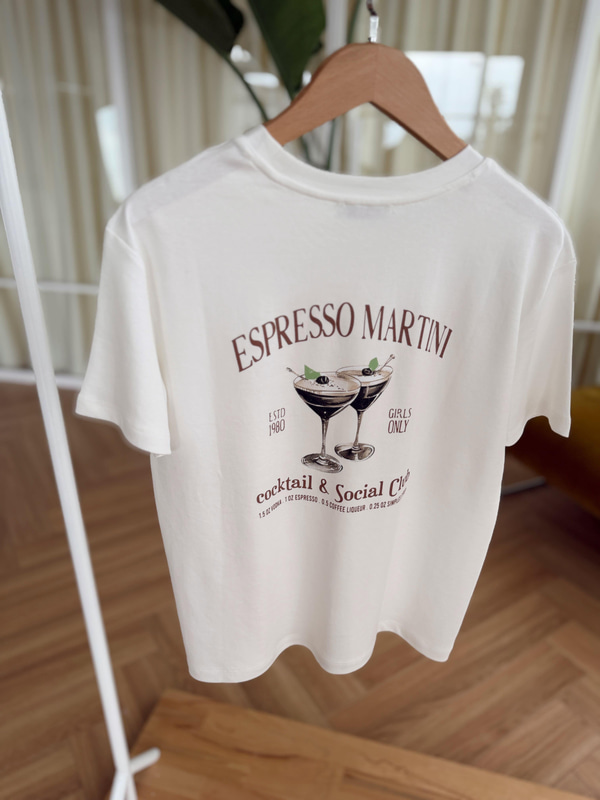 Espresso Baskılı  Basic Tshirt