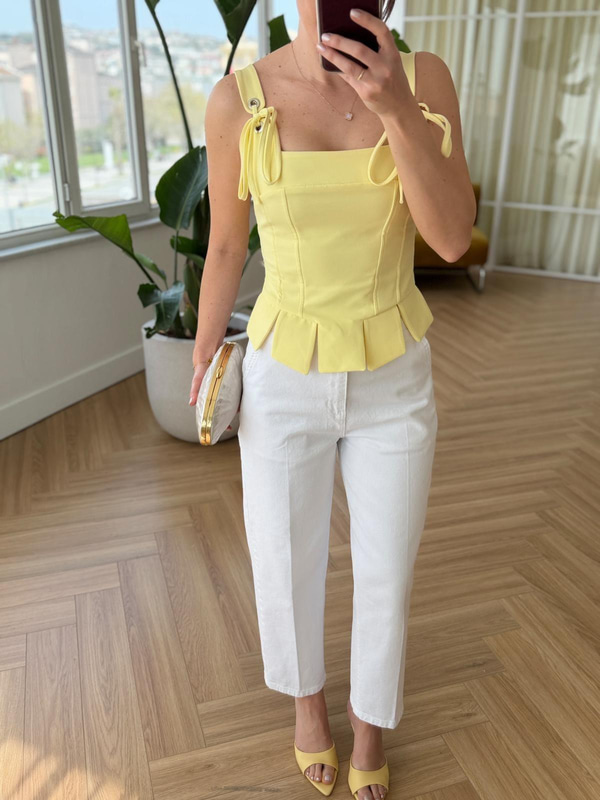 Flora Sarı Büstiyer