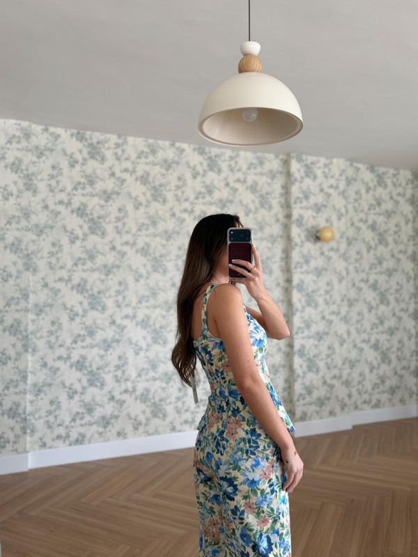 Floral Desen Pantolon