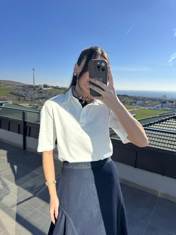 Flw Midi Denim Etek
