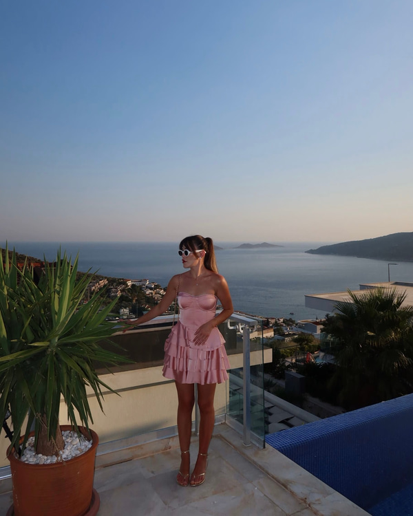 Lady Kat Etekli Elbise
