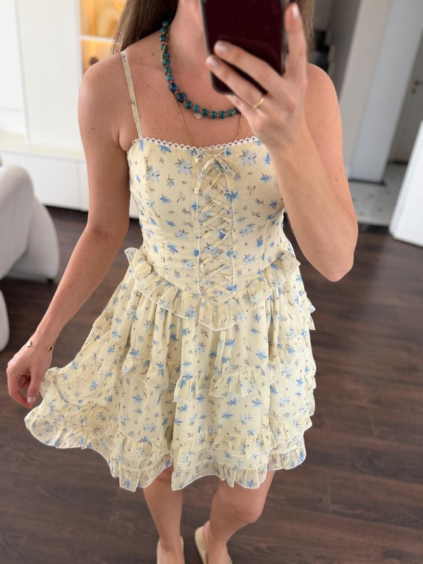 Lilya Sarı Elbise
