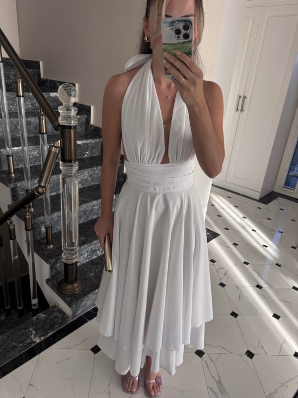Lisa Beyaz Elbise