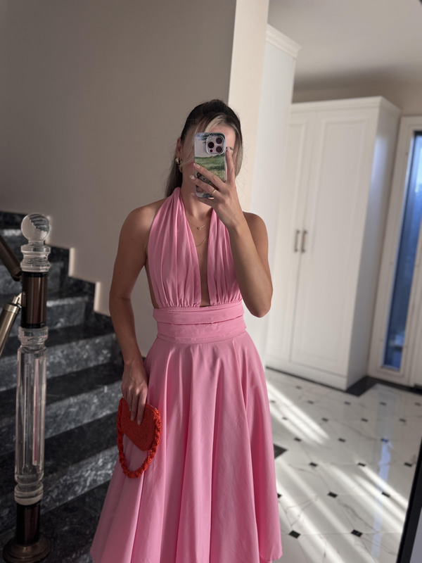 Lisa Pembe Elbise