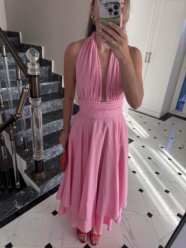 Lisa Pembe Elbise