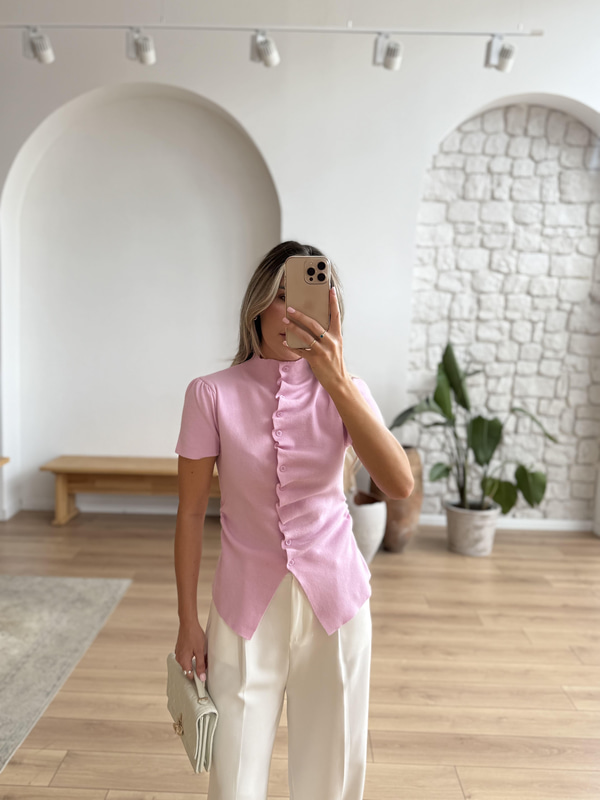 Loli Pembe Triko Bluz