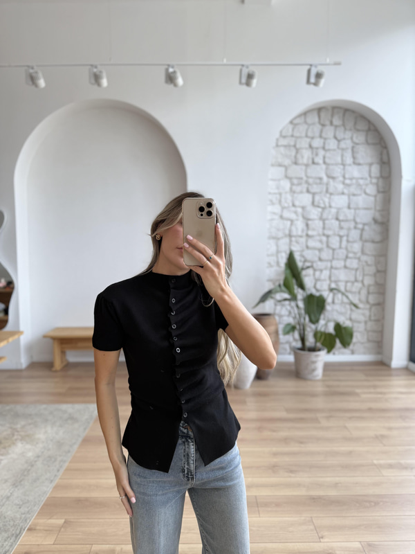 Loli Siyah Triko Bluz