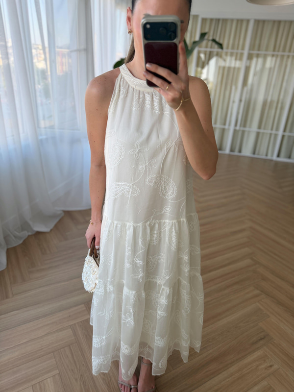 Melina Nakışlı Elbise