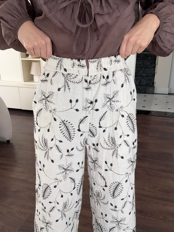 Nakışlı Matilda Pantolon