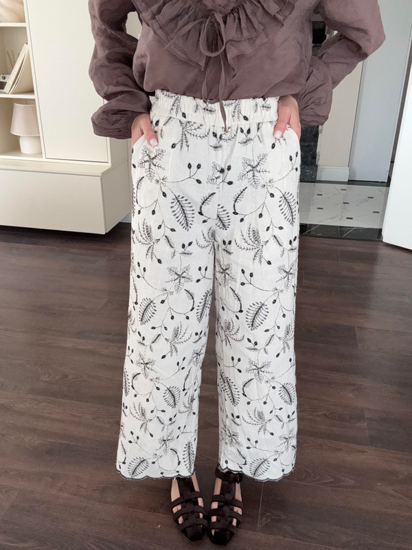 Nakışlı Matilda Pantolon