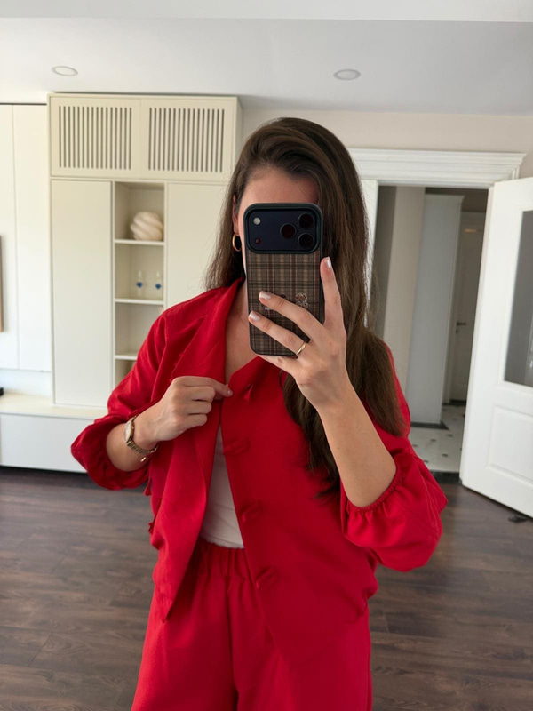 Paraşüt Kumaş Kırmızı Takım