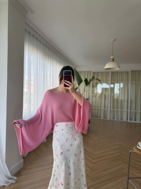 Pembe Merserize Triko