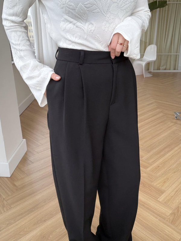 Premium Poliviskon Kumaş Siyah Pantolon