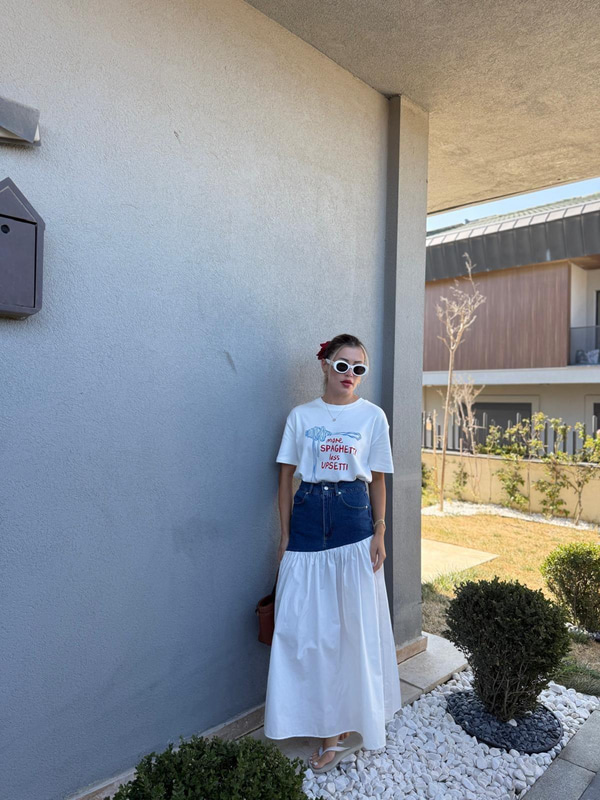 Spaghettı Baskılı Tshirt