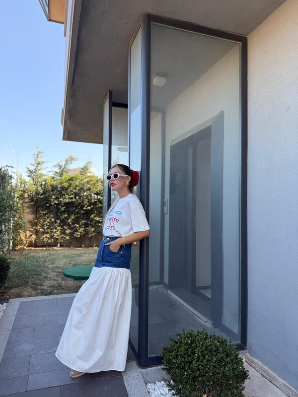 Spaghettı Baskılı Tshirt