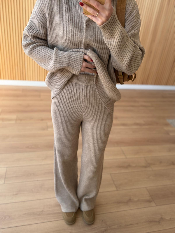 Sütlü Kahve Triko Takım