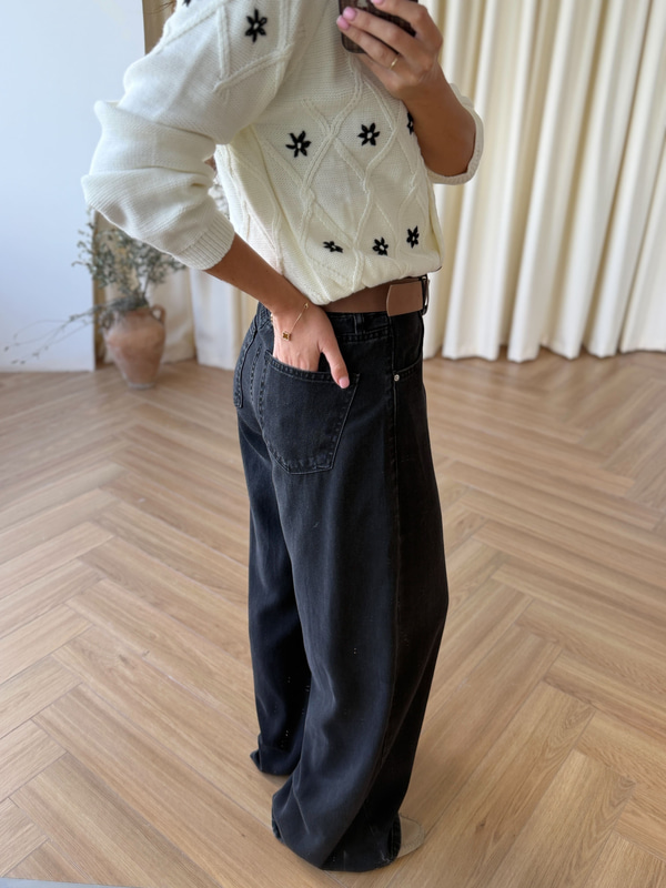 Tensel Denim Antrasit Pantolon