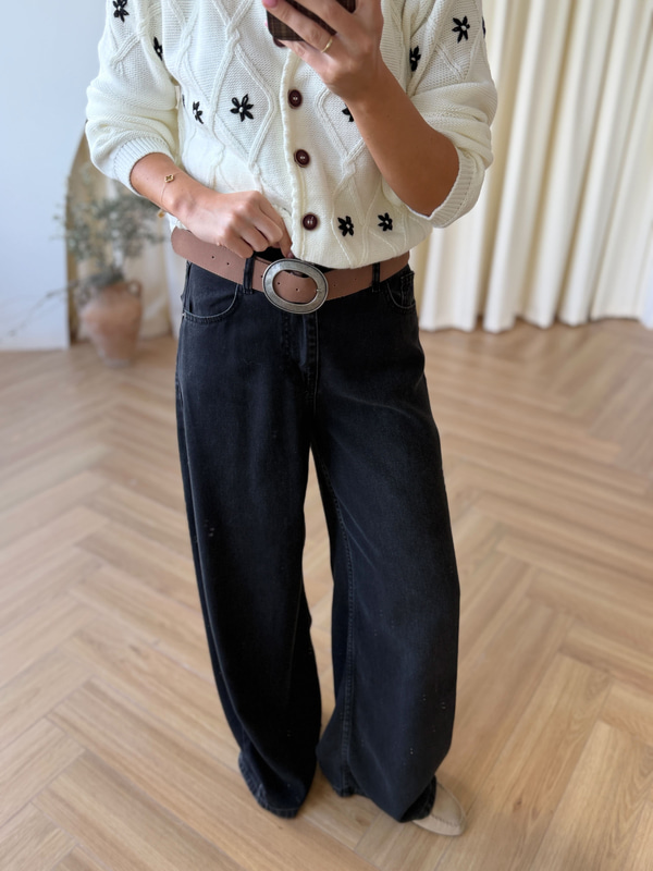Tensel Denim Antrasit Pantolon