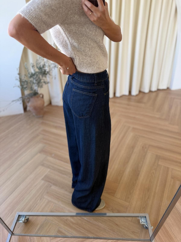Tensel Denim Lacivert Pantolon