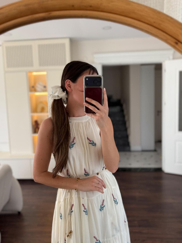 Tokalı Sara Vual Elbise