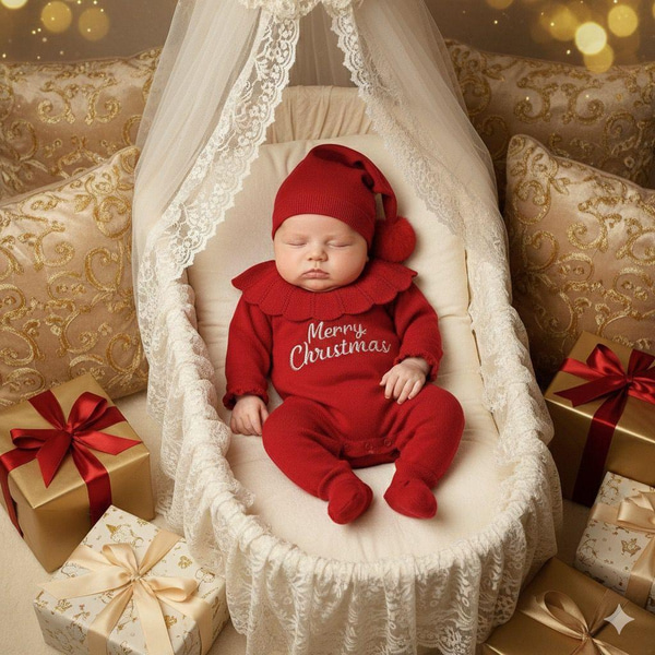 KIZ BEBEK HASTANE ÇIKIŞLARILOVEMAXXPUFELLİACHRISTMAS 5Lİ SET