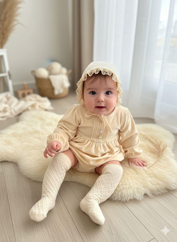 TULUM / ROMPER / ELBİSELOVEMAXXPUFELLİACream Romper Set