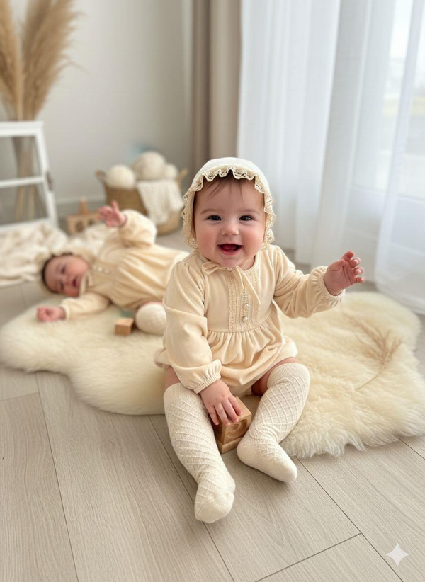 TULUM / ROMPER / ELBİSELOVEMAXXPUFELLİACream Romper Set