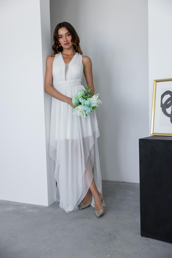 White Evening Dress