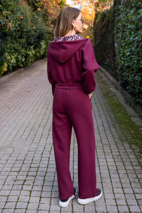 Cepli Eşofman Takımı - BORDO