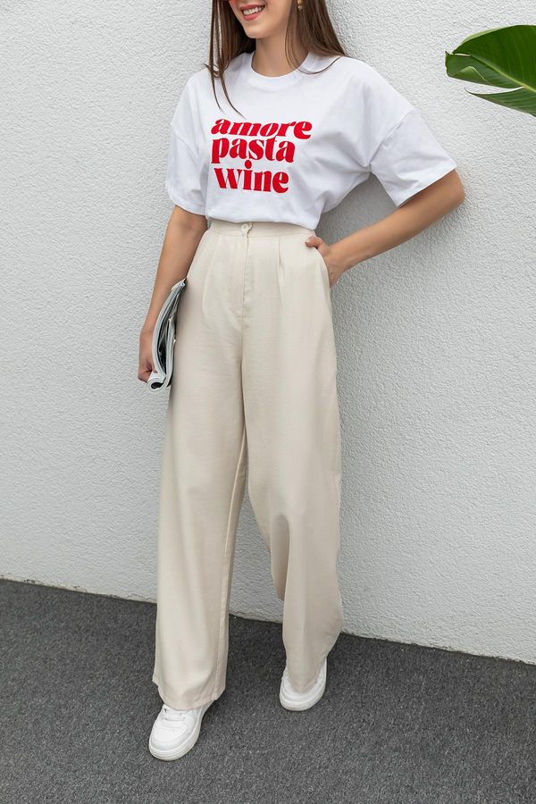 Cream Pant