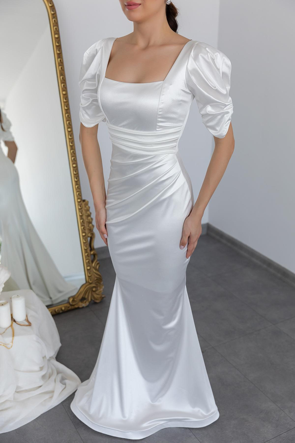 White Evening Dress